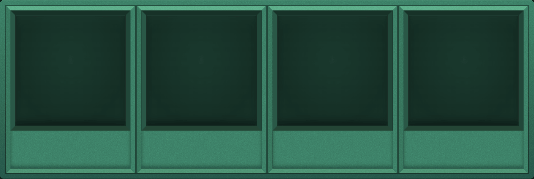 Aurora Mint Display Case (1x4)